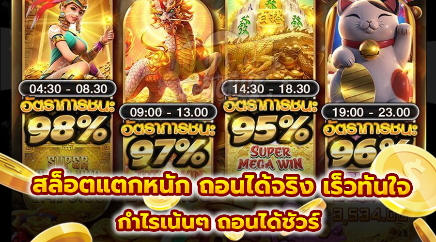 สล็อตแตกหนัก ถอนได้จริง เร็วทันใจ